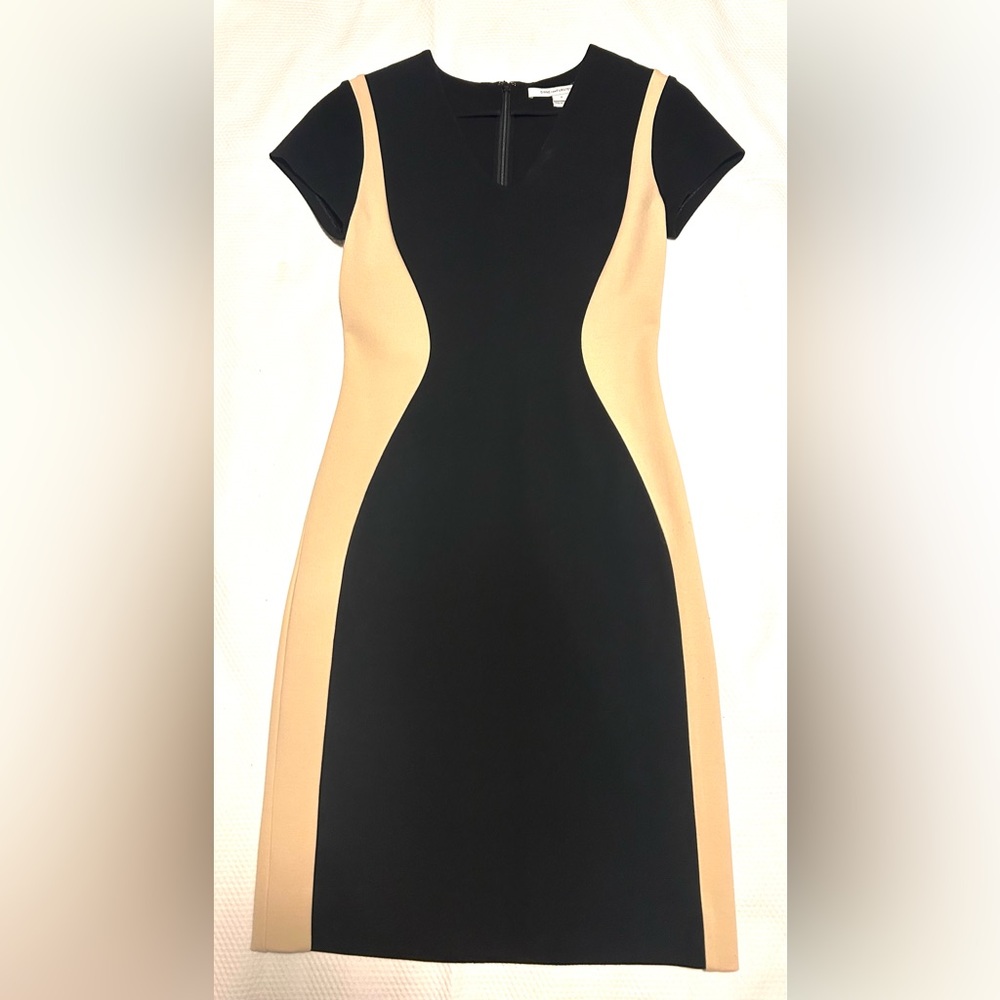 Diane Von Furstenberg Black and Tan Dress